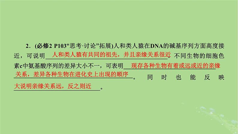 新课标2023版高考生物一轮总复习第七单元生物的变异与进化第3讲生物的进化课件第7页