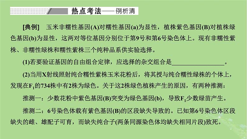 新课标2023版高考生物一轮总复习第七单元生物的变异与进化第5讲生物变异的实验设计及分析课件06