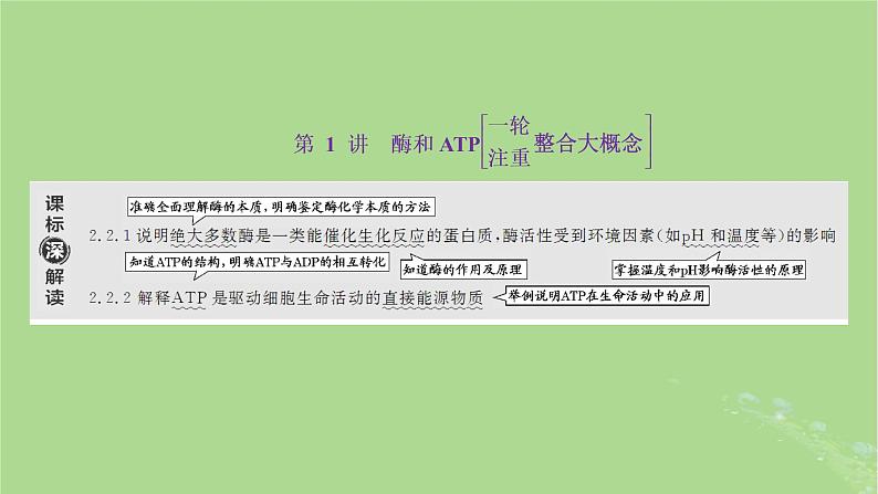 新课标2023版高考生物一轮总复习第三单元细胞的能量供应和利用第1讲酶和ATP课件第2页