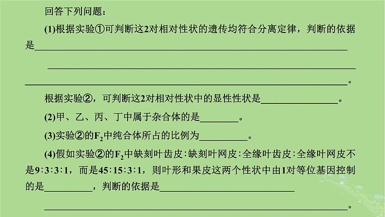 新课标2023版高考生物一轮总复习第五单元遗传的基本规律和伴性遗传第4讲用分解组合的思想解决自由组合定律的相关问题课件第7页