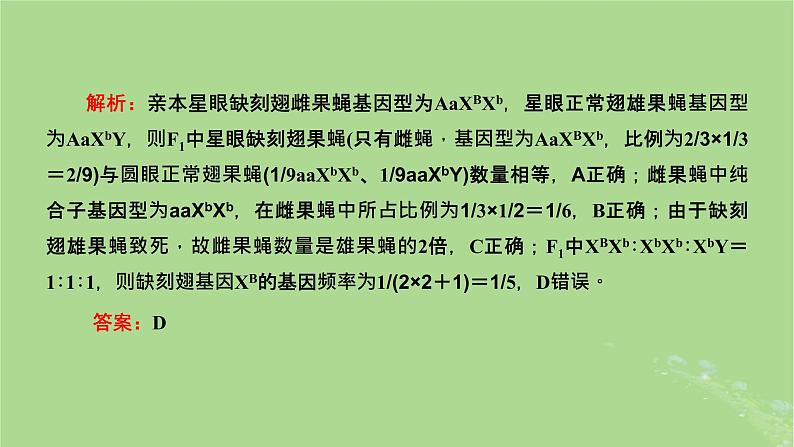 新课标2023版高考生物一轮总复习第五单元遗传的基本规律和伴性遗传第5讲利用归纳推理法分析遗传的异常现象和特殊分离比课件第3页