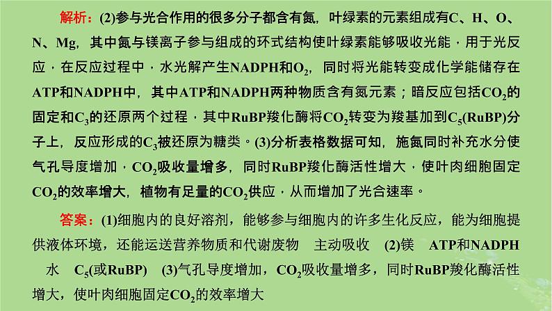 新课标2023版高考生物一轮总复习第一单元走近细胞和组成细胞的分子第4讲细胞中的物质在生命活动中的相互关系课件第7页