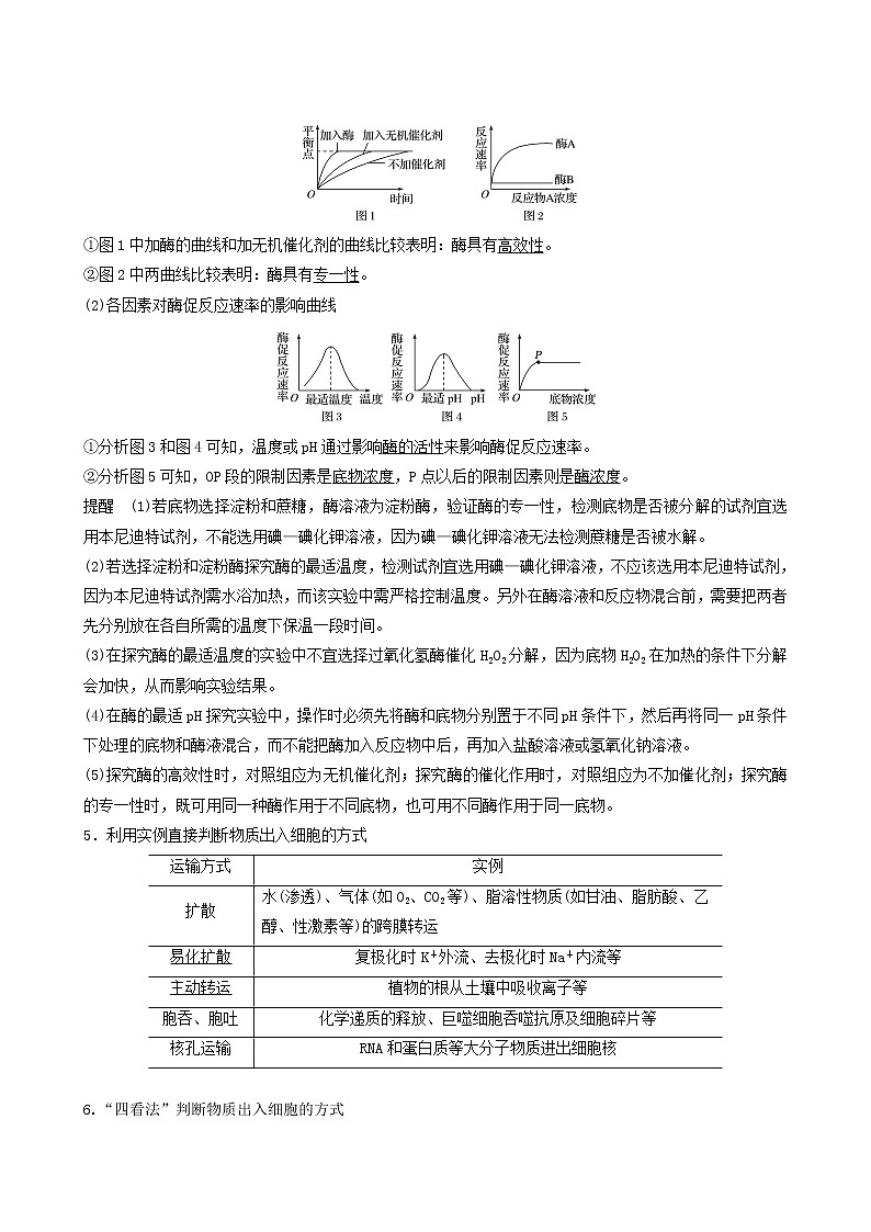 高考生物二轮复习专题2细胞的代谢第3讲atp、酶与物质运输学案第3页
