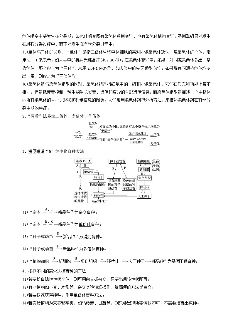 高考生物二轮复习专题4遗传的分子基础、变异和进化第8讲生物变异与进化学案第2页