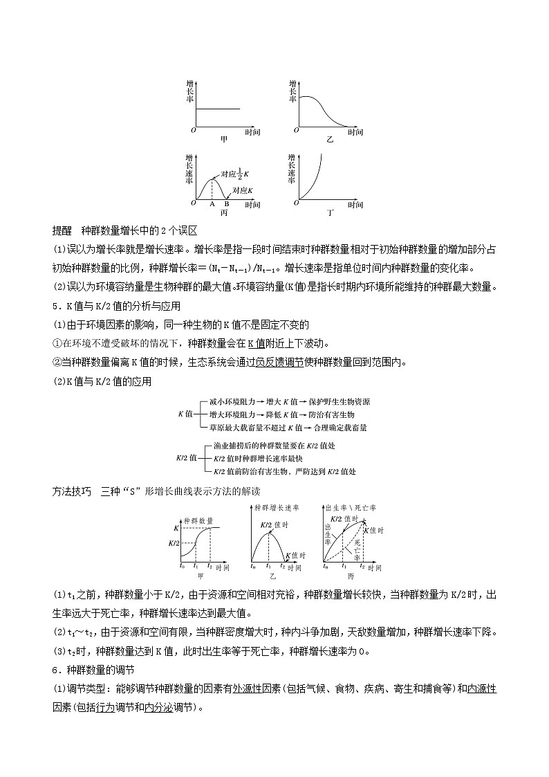 高考生物二轮复习专题6生物与环境第13讲种群和群落学案03