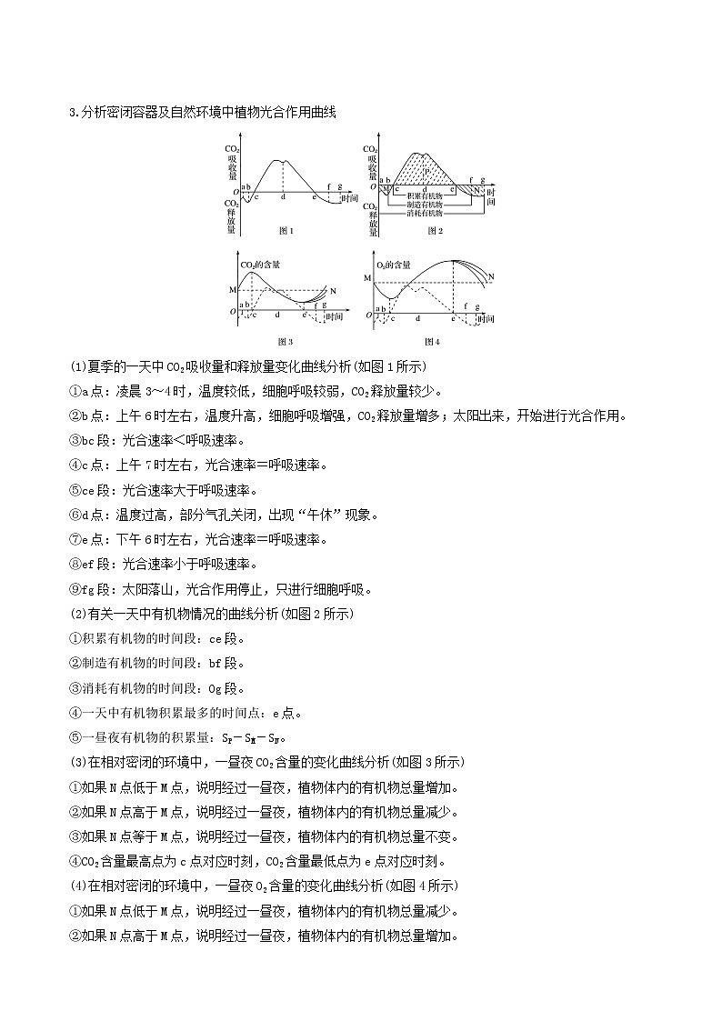 高考生物二轮复习专题2细胞的代谢重要题型2光合作用和细胞呼吸综合及实验探究含答案第2页