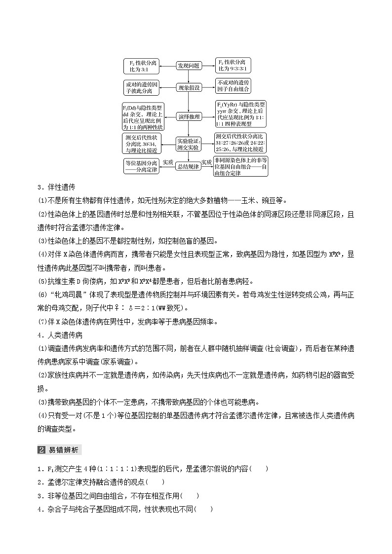 高考生物二轮复习专题3遗传、变异与进化第2讲遗传的基本规律学案含答案第2页