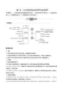 高考生物二轮复习专题4生命活动的调节第2讲人和高等动物的神经调节和体液调节学案含答案