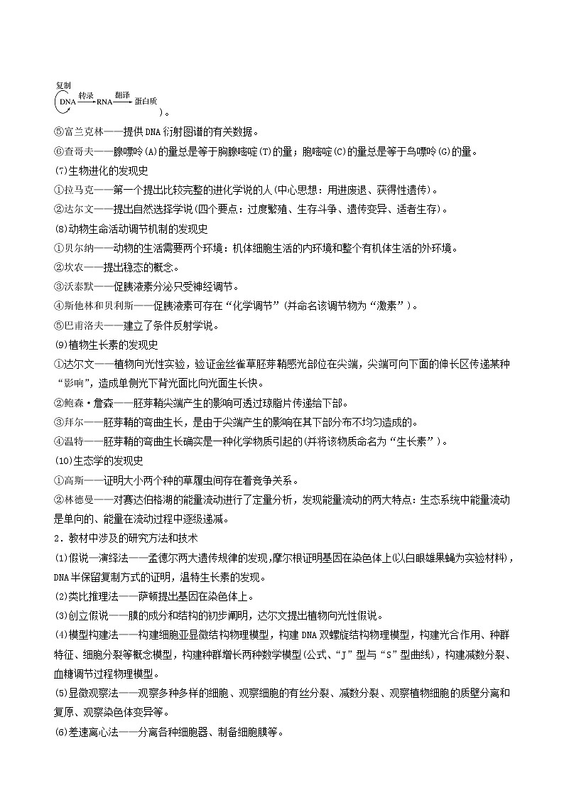 高考生物二轮复习专题7实验与探究学案含答案03