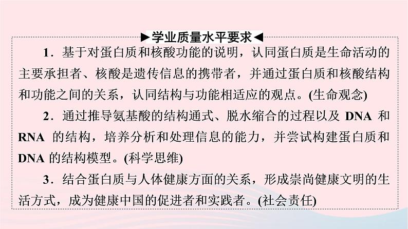 2023版高考生物一轮总复习第1单元细胞及其分子组成第3课蛋白质和核酸课件第2页