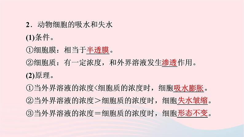 2023版高考生物一轮总复习第3单元细胞的能量供应和利用第6课细胞的物质输入和输出课件第5页