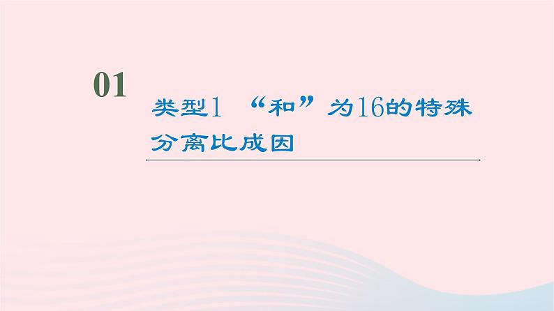 2023版高考生物一轮总复习第5单元遗传的基本规律与伴性遗传高频考点进阶课2.基因自由组合定律在特殊情况下的应用课件第2页