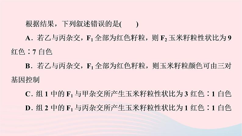 2023版高考生物一轮总复习第5单元遗传的基本规律与伴性遗传高频考点进阶课2.基因自由组合定律在特殊情况下的应用课件第4页