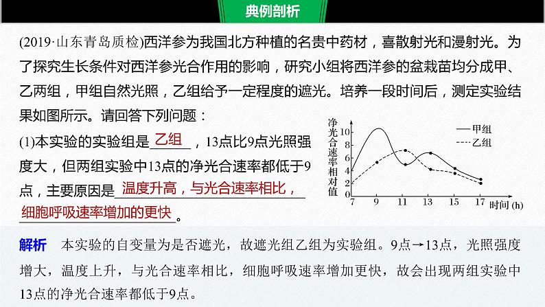 高考生物二轮复习专题9核心题型突破题型5植物生理类非选择题课件第4页