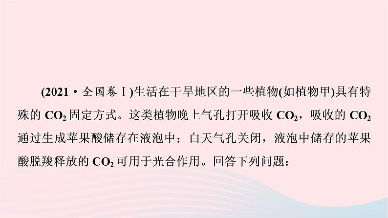 2023版高考生物一轮总复习第3单元细胞的能量供应和利用高频考点进阶课1.光合作用与细胞呼吸的综合应用课件第3页