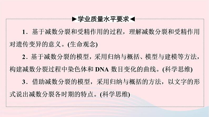 2023版高考生物一轮总复习第4单元细胞的生命历程第12课减数分裂和受精作用课件02