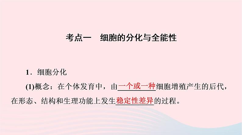 2023版高考生物一轮总复习第4单元细胞的生命历程第13课细胞的分化衰老和死亡课件04