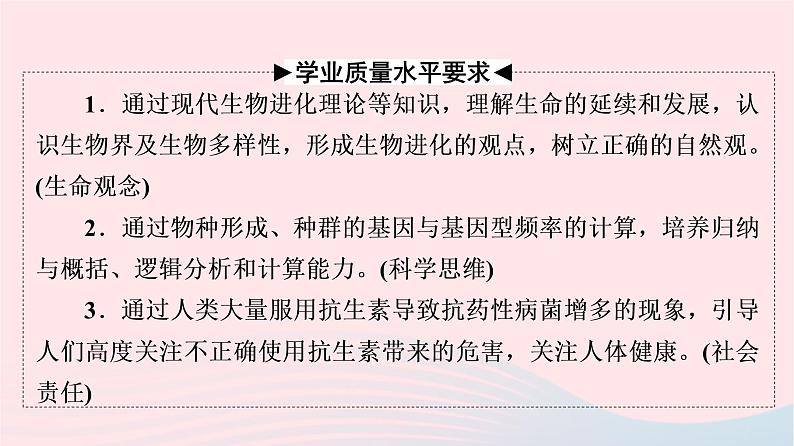 2023版高考生物一轮总复习第7单元生物的变异育种与进化第22课生物的进化课件02