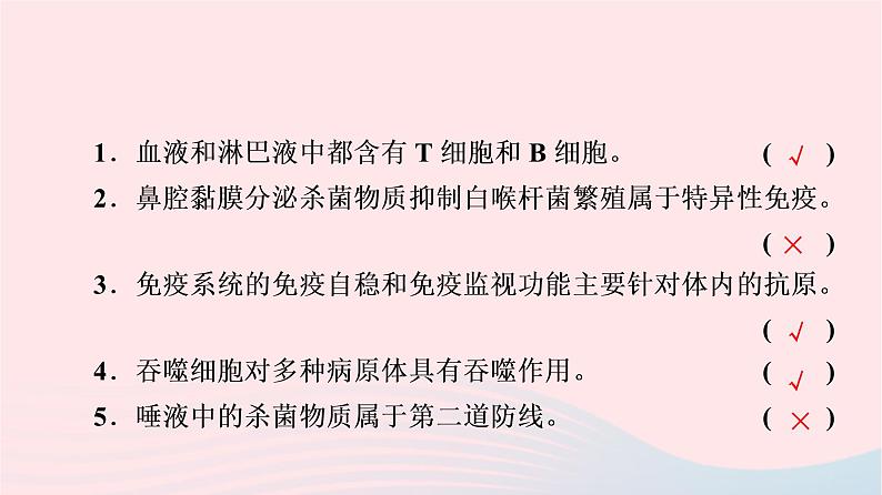 2023版高考生物一轮总复习第8单元生命活动的调节第28课免疫调节课件第8页