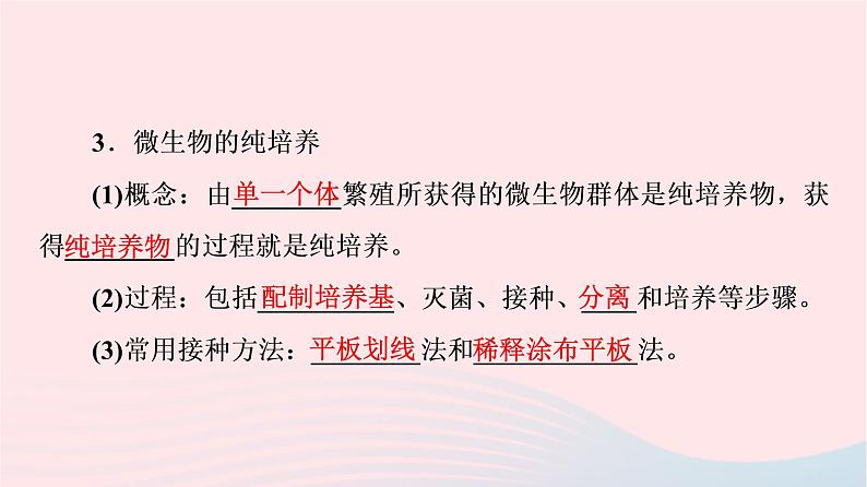 2023版高考生物一轮总复习第10单元生物技术与工程第36课微生物的培养技术及应用课件07