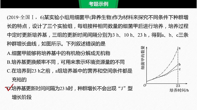 高考生物二轮复习专题5生物与环境热点题型9利用数学模型分析生物的数量变化关系课件第2页