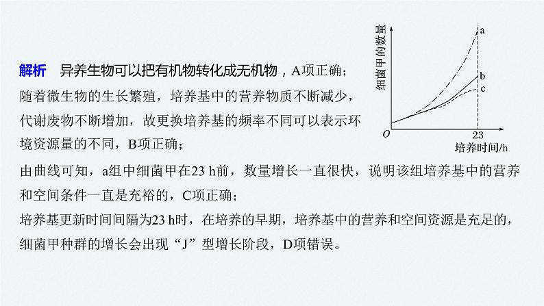 高考生物二轮复习专题5生物与环境热点题型9利用数学模型分析生物的数量变化关系课件第3页