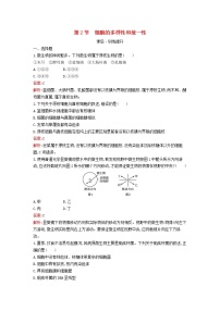 人教版 (2019)必修1《分子与细胞》第2节 细胞的多样性和统一性课时作业