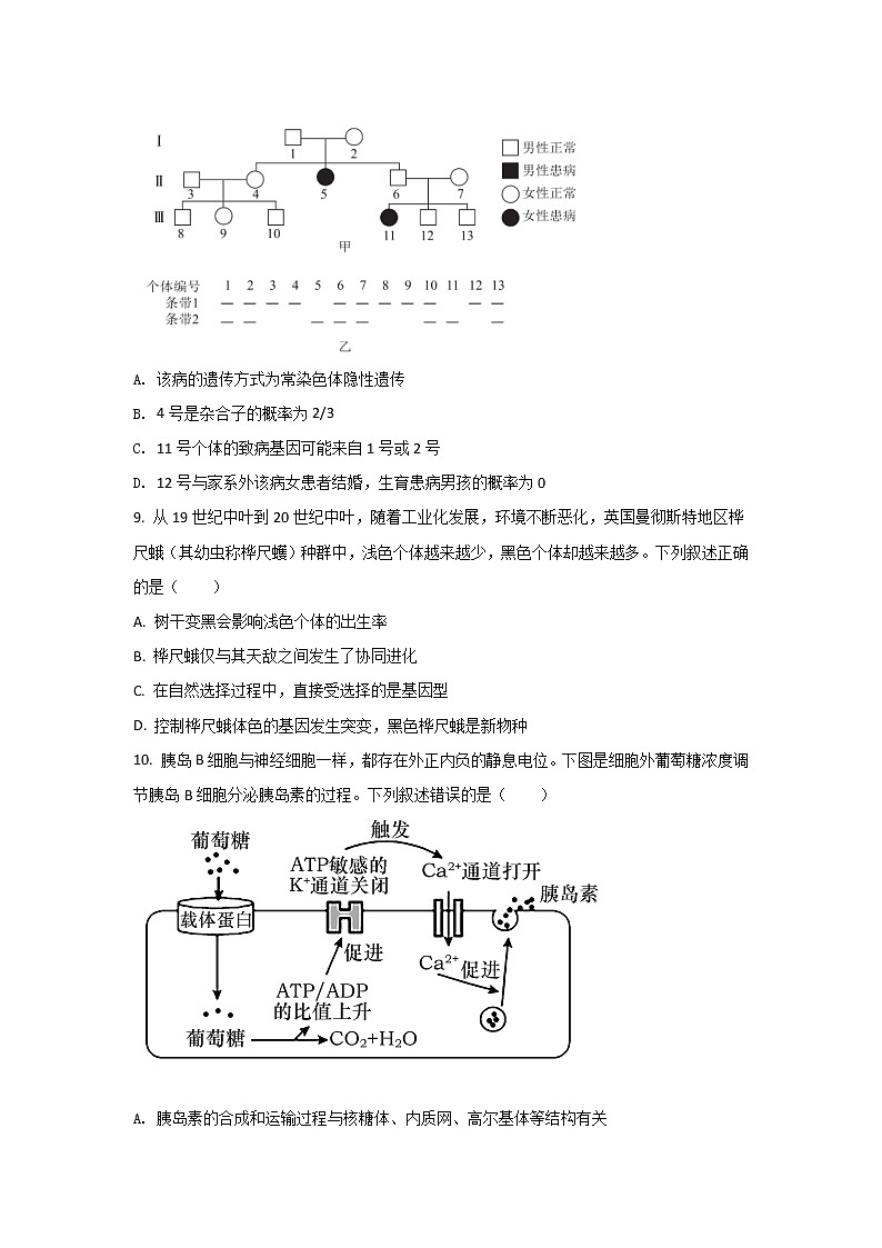 2021-2022学年广东省茂名市普通高中高二下学期期末教学质量监测生物试题Word版含答案03