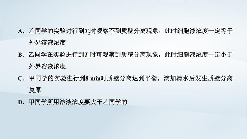 2022新教材高中生物综合素养提升第4章细胞的物质输入和输出课件新人教版必修108