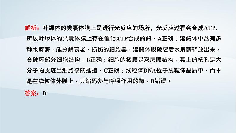 2022新教材高中生物综合素养提升第3章细胞的基本结构课件新人教版必修107