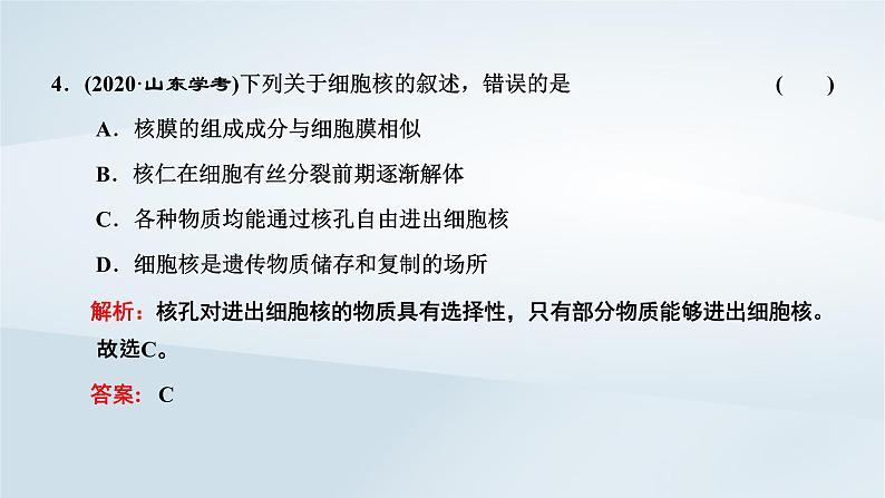 2022新教材高中生物综合素养提升第3章细胞的基本结构课件新人教版必修108