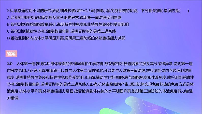 2022_2023学年高中生物第四章免疫调节课时2课件浙科版选择性必修104