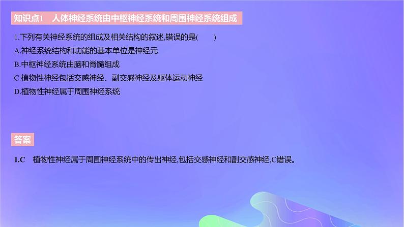 2022_2023学年高中生物第二章神经调节课时1课件浙科版选择性必修104