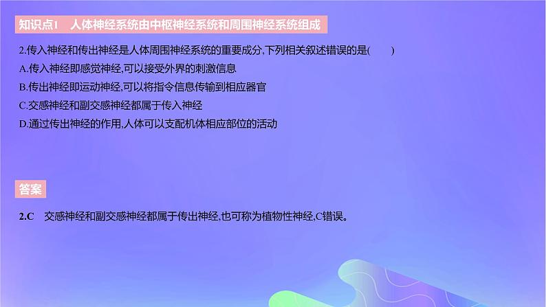 2022_2023学年高中生物第二章神经调节课时1课件浙科版选择性必修105