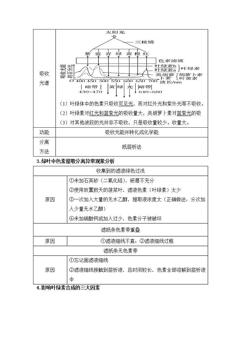 3.5+光合作用将光能转化为化学能+第一课时光合作用在叶绿体中进行+学案浙科版（2019）高中生物必修一03
