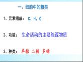 2.3 细胞中的糖类和脂质 课件