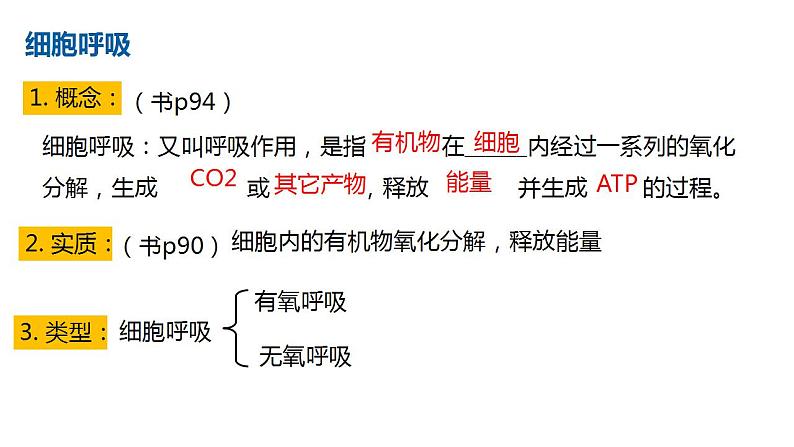 高中生物必修一 5.3细胞呼吸的原理和应用(1) 课件-2021-2022学年高一上学期第3页