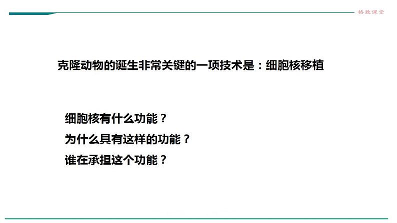 高中生物必修一 3.3细胞核的结构和功能课件03