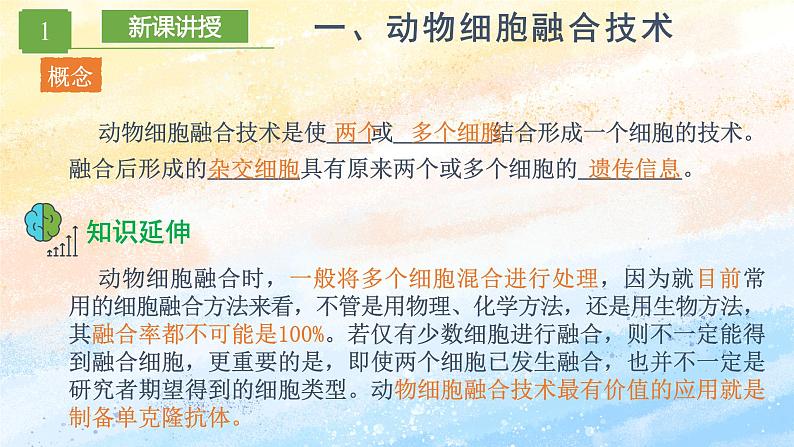 2.2.2 动物细胞融合技术与单克隆抗体高二生物（人教版2019选择性必修3） 课件+学案05