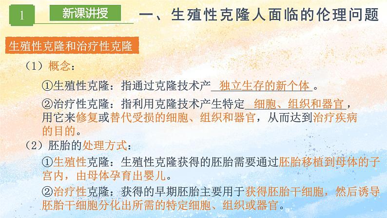 4.2 关注生殖性克隆人高二生物（人教版2019选择性必修3） 课件+学案05