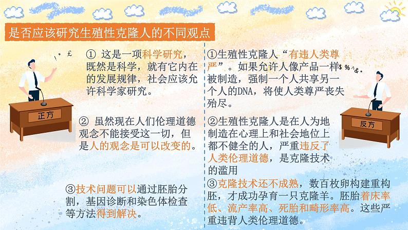 4.2 关注生殖性克隆人高二生物（人教版2019选择性必修3） 课件+学案08