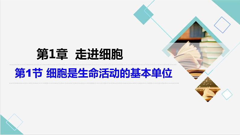 1.1细胞是生命活动的基本单位课件2022-2023学年高一生物人教版必修一01