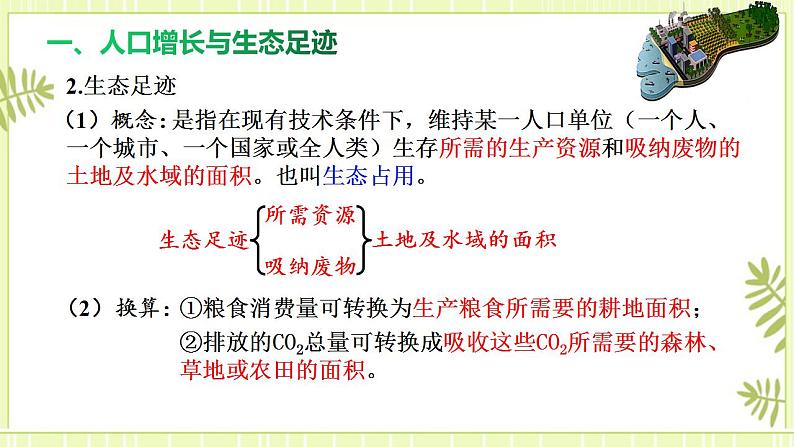 4.1 人类活动对生态环境的影响 课件+教案 人教版高中生物选择性必修二05