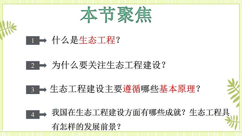 4.3生态工程 课件+教案 人教版高中生物选择性必修二02