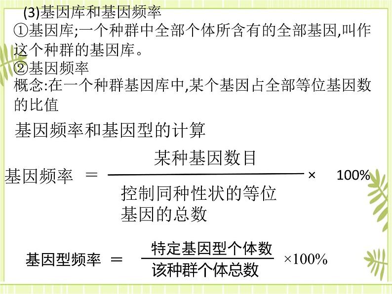 6.3 种群基因组成的变化与物种的形成 课件+教案07