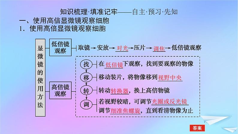 2022_2023学年新教材高中生物第1章走近细胞第2节细胞的多样性和统一性课件新人教版必修104