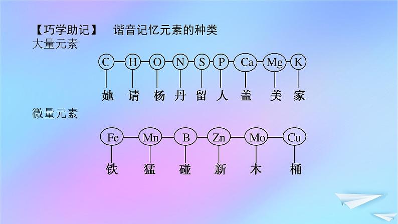 2022_2023学年新教材高中生物第2章组成细胞的分子第1节细胞中的元素和化合物课件新人教版必修105