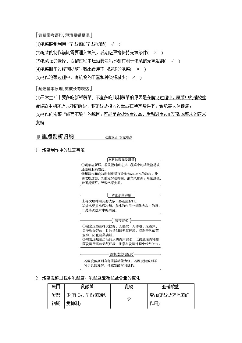 35 2022年高考生物一轮复习（新高考版2(鲁辽)适用） 第十单元 第35讲 传统发酵技术的应用和发酵工程及其应用 教案02