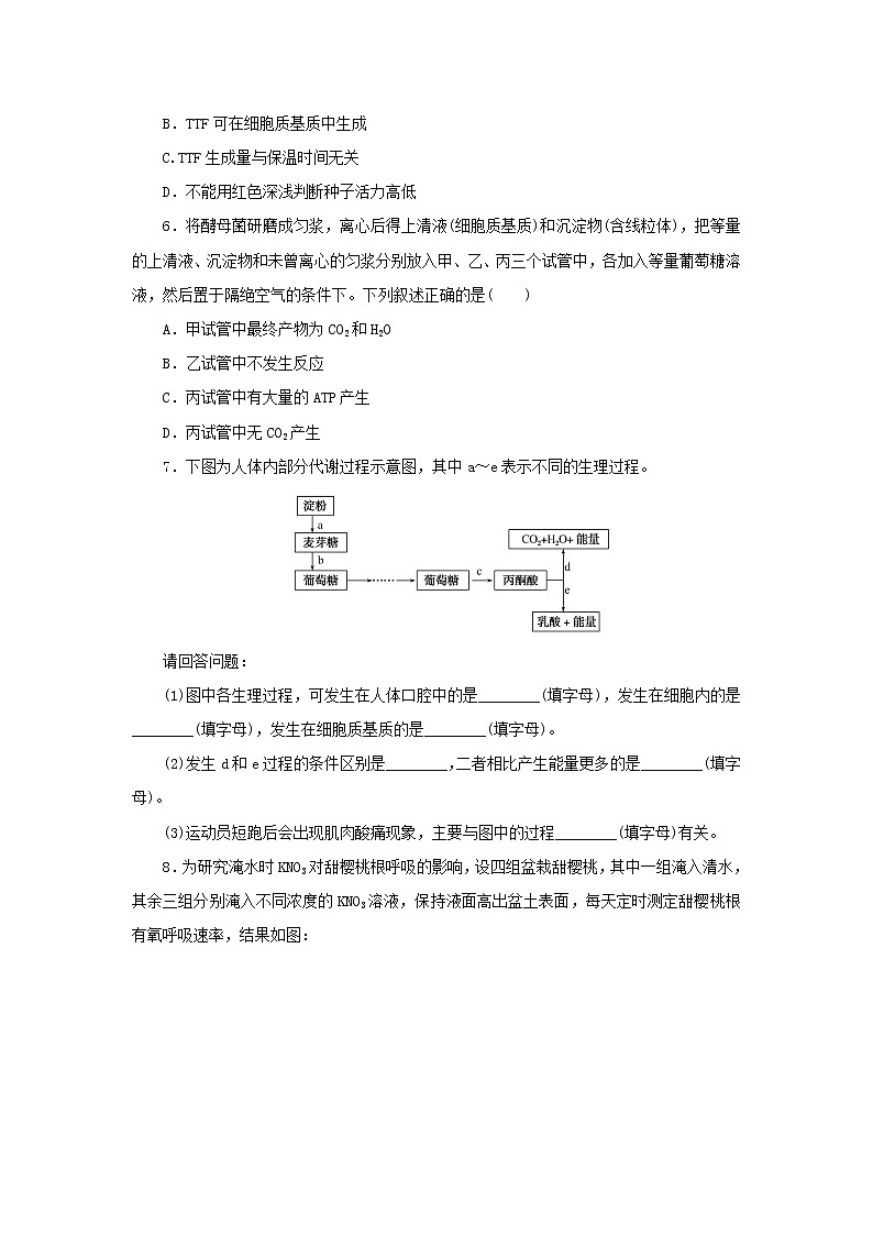 2022_2023学年新教材高中生物课后分层检测案18无氧呼吸及细胞呼吸原理的应用新人教版必修102