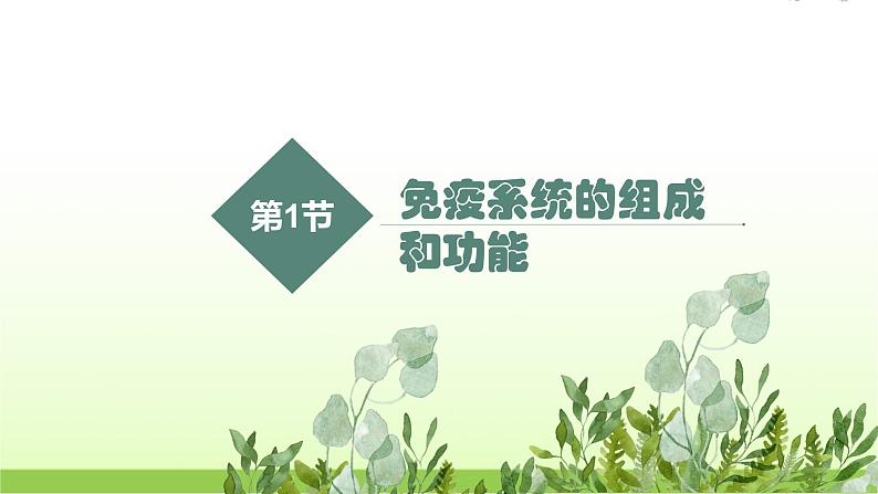 人教版高中生物选择性必修1第4章第1节免疫系统的组成和功能课件03